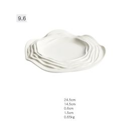 Plate Ceramic Hotel Tableware Western Steak Pasta Plate Customized