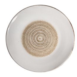 Threaded 10.5inch Japanese Retro Style Dining Room Flat Plate