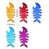 Fish Shape Beer Bottle Opener Fishbone Aluminum Alloy Bottle Opener Keychain Ring kitchen Tool Trinket Gifts Random