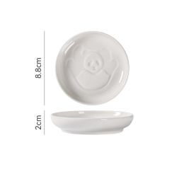 Japanese Round Creative Ceramic Soy Sauce Dish