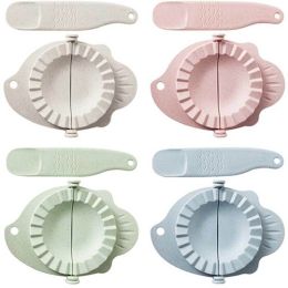 Eco-Friendly Pastry Tools Wraper Dough Cutter Pie Ravioli Dumpling Mould Kitchen Accessories (Color: Beige)