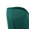 China Supplier High Quality Modern Design Kitchen Metal Frame Velvet Cover Bar Stool High Chair With black legs(set of 2)