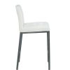 Cheap Modern Design High Counter Stool metal legs Kitchen Restaurant grey pu Bar Chair(set of 2)