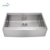 Farmhouse Sink Gunmetal Black Kitchen Sink Stainless Steel 10 inch deep, Apron Kitchen Sink, 16 Guage Handmade Sink with Drain